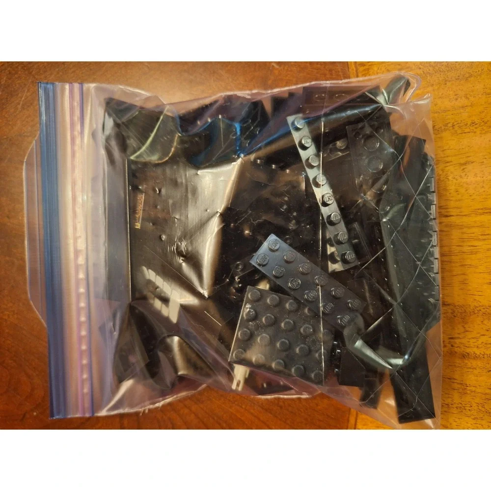 LEGO 1/2 Pound Bulk Lot Black Bricks Plates Technic Specialty Pieces MOC Parts
